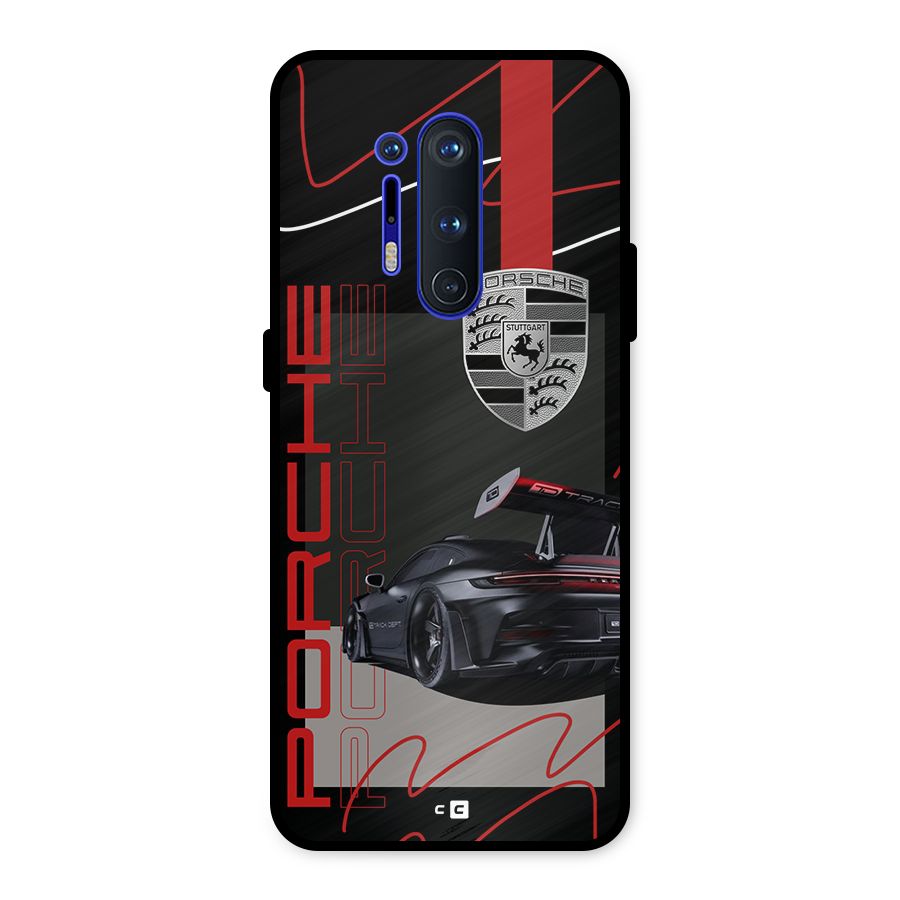 Classy Black Supercar Metal Back Case for OnePlus 8 Pro