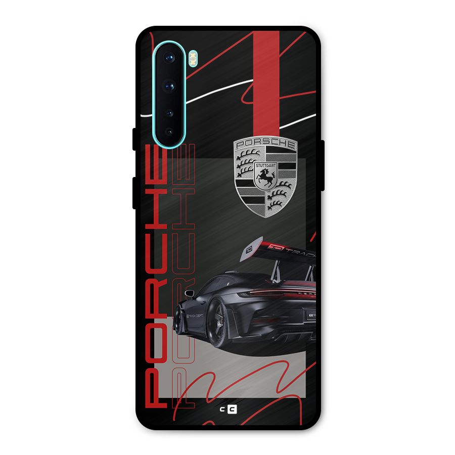 Classy Black Supercar Metal Back Case for OnePlus Nord