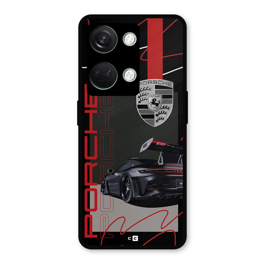 Classy Black Supercar Metal Back Case for OnePlus Nord 3