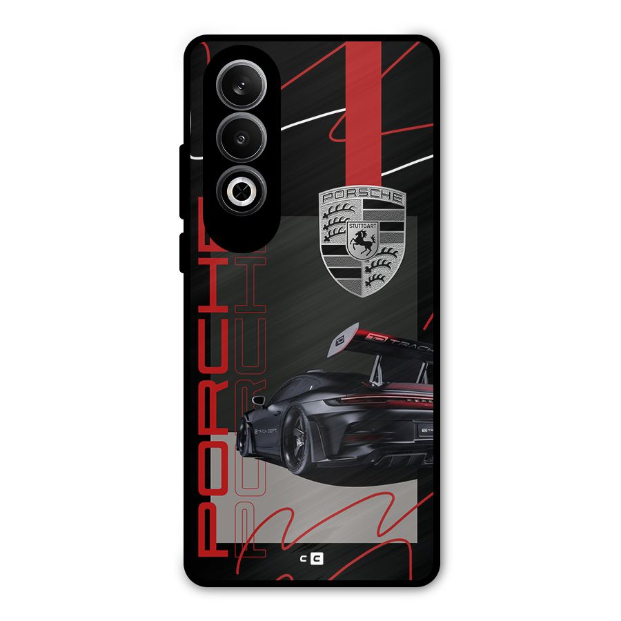 Classy Black Supercar Metal Back Case for OnePlus Nord CE4