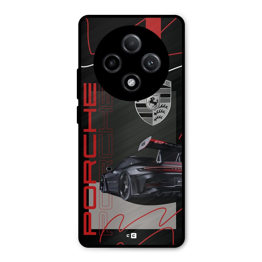 Classy Black Supercar Metal Back Case for Oppo F27 Pro Plus