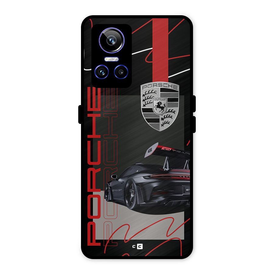 Classy Black Supercar Metal Back Case for Realme GT Neo 3