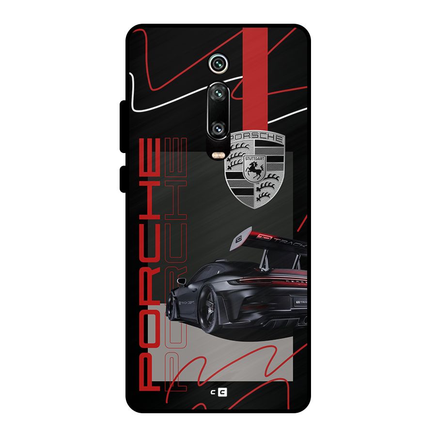 Classy Black Supercar Metal Back Case for Redmi K20
