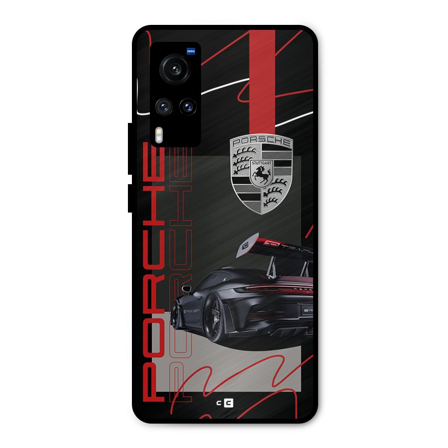 Classy Black Supercar Metal Back Case for Vivo X60