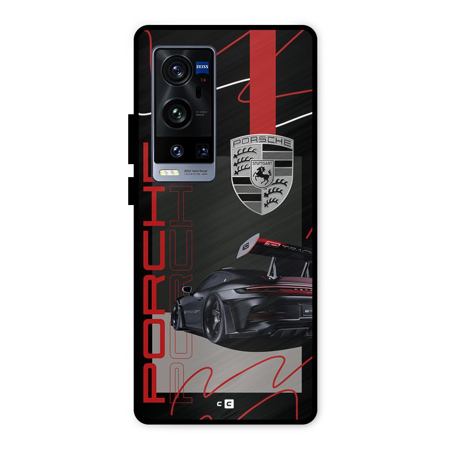 Classy Black Supercar Metal Back Case for Vivo X60 Pro Plus
