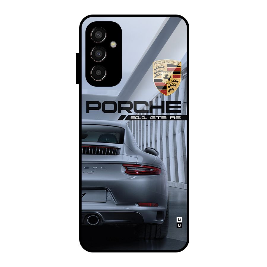 Classy Supercar Glass Back Case for Galaxy F13