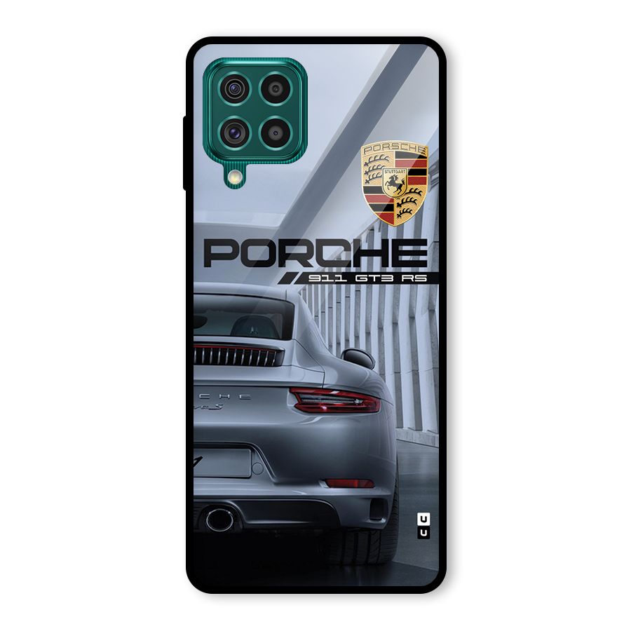 Classy Supercar Glass Back Case for Galaxy F62