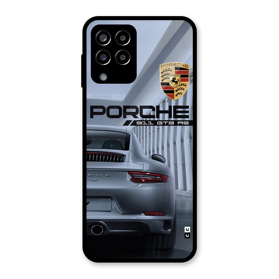 Classy Supercar Glass Back Case for Galaxy M33