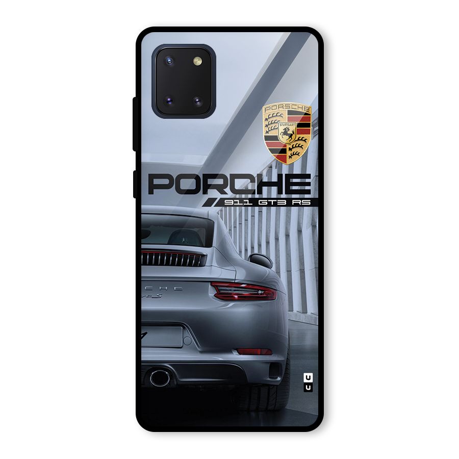 Classy Supercar Glass Back Case for Galaxy Note 10 Lite
