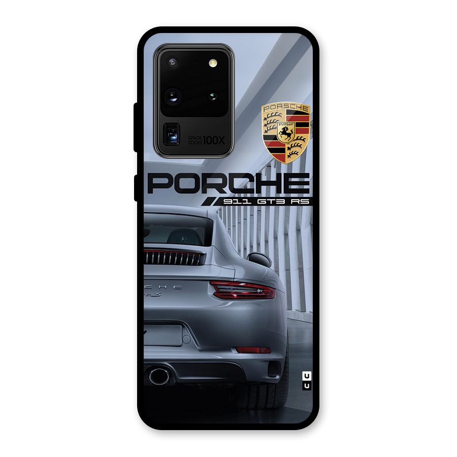 Classy Supercar Glass Back Case for Galaxy S20 Ultra