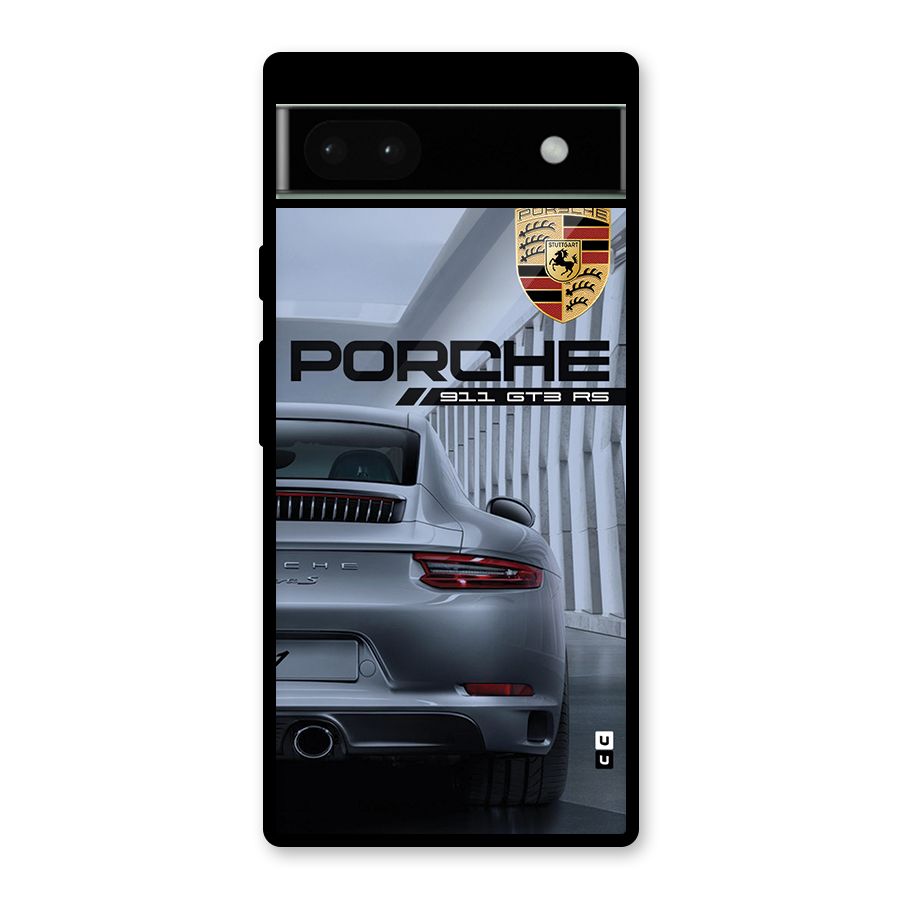 Classy Supercar Glass Back Case for Google Pixel 6a