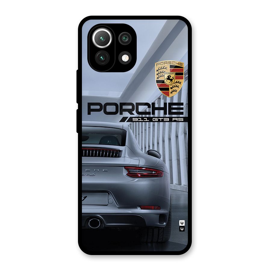 Classy Supercar Glass Back Case for Mi 11 Lite NE 5G