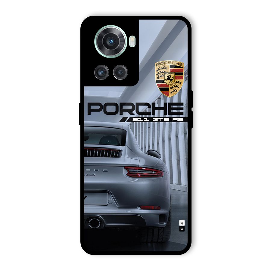 Classy Supercar Glass Back Case for OnePlus 10R