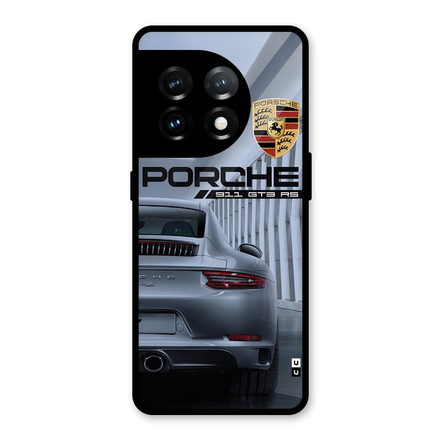 Classy Supercar Glass Back Case for OnePlus 11