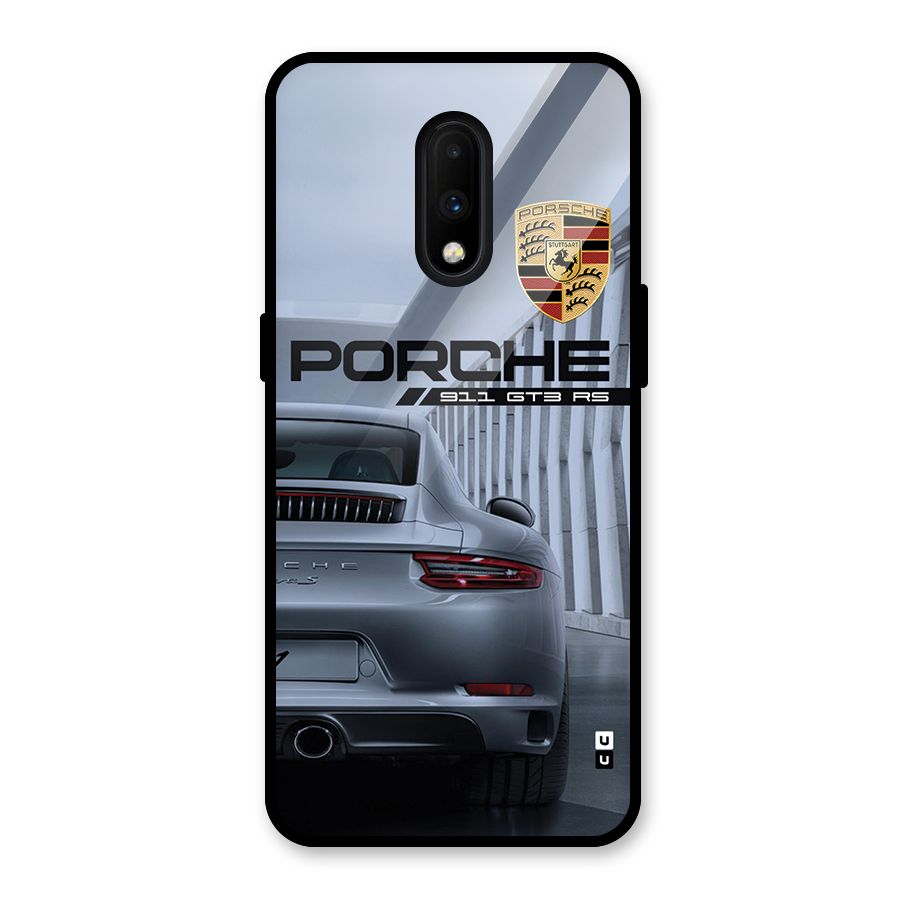 Classy Supercar Glass Back Case for OnePlus 7