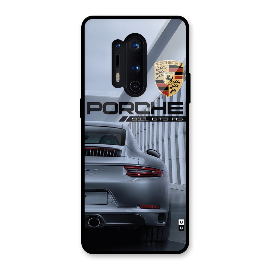 Classy Supercar Glass Back Case for OnePlus 8 Pro
