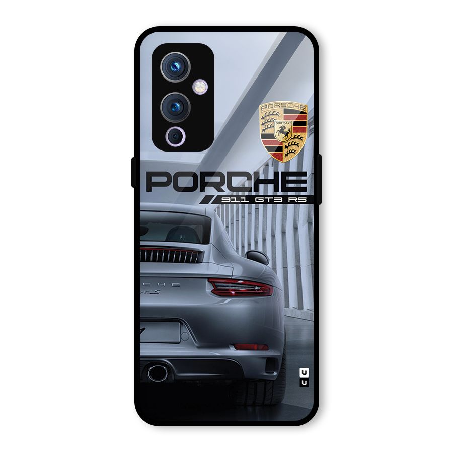 Classy Supercar Glass Back Case for OnePlus 9