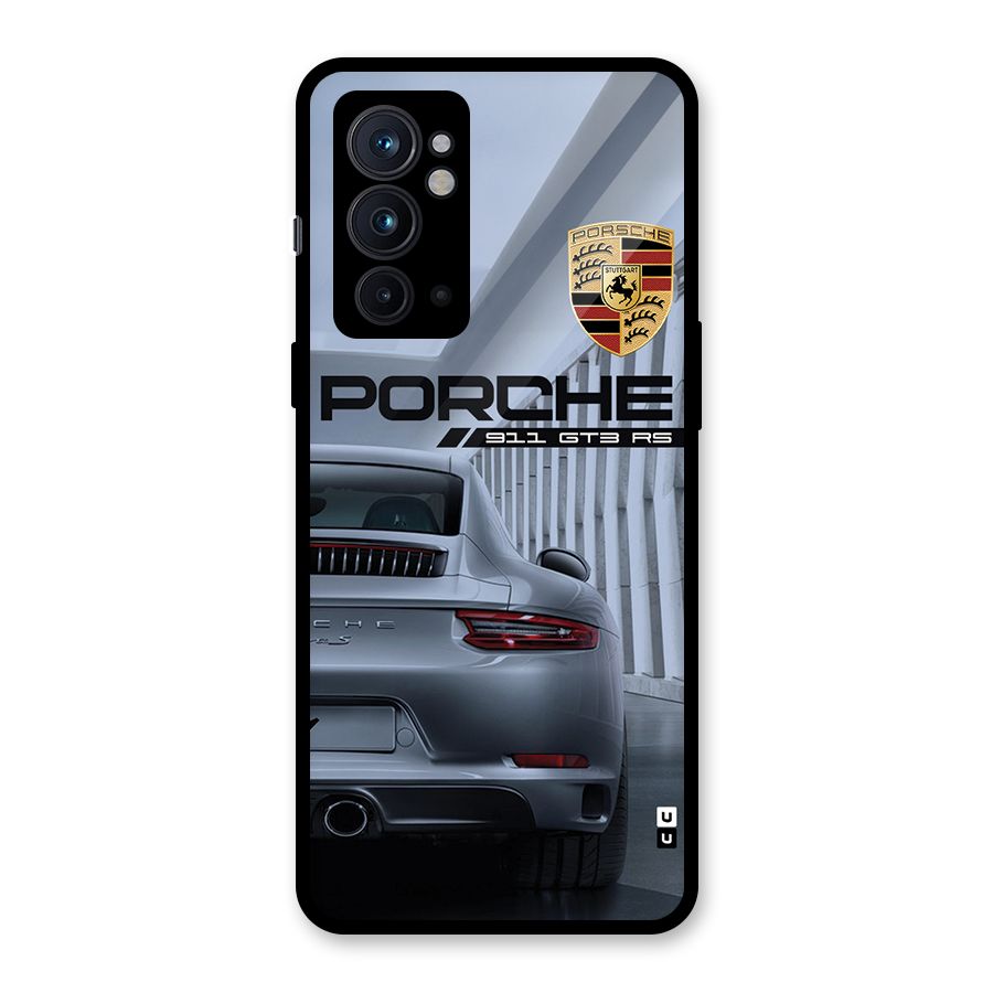 Classy Supercar Glass Back Case for OnePlus 9RT 5G