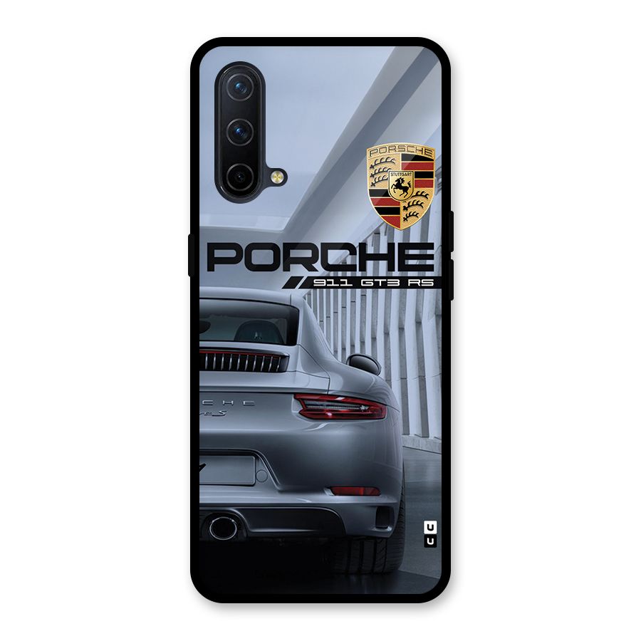 Classy Supercar Glass Back Case for OnePlus Nord CE 5G