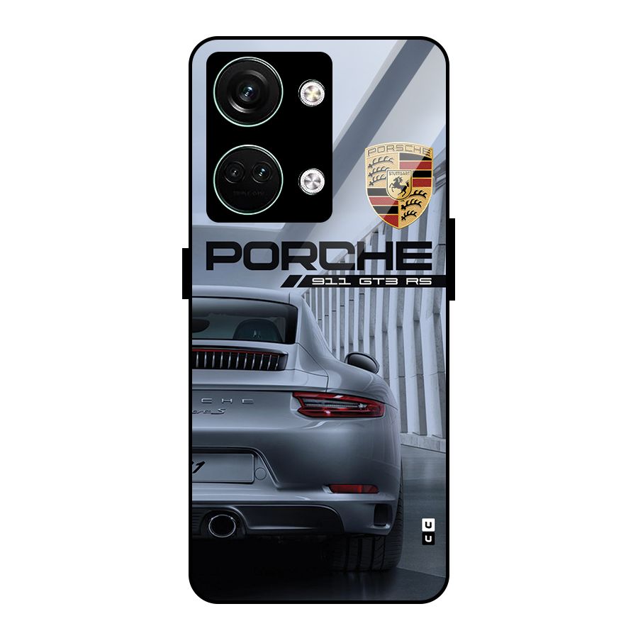 Classy Supercar Glass Back Case for Oneplus Nord 3
