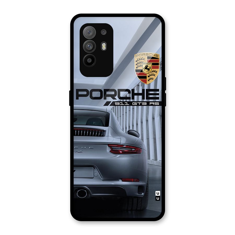 Classy Supercar Glass Back Case for Oppo F19 Pro Plus 5G