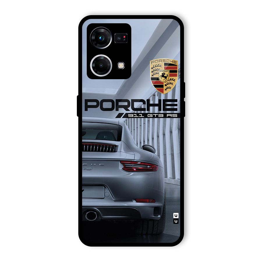 Classy Supercar Glass Back Case for Oppo F21 Pro 4G
