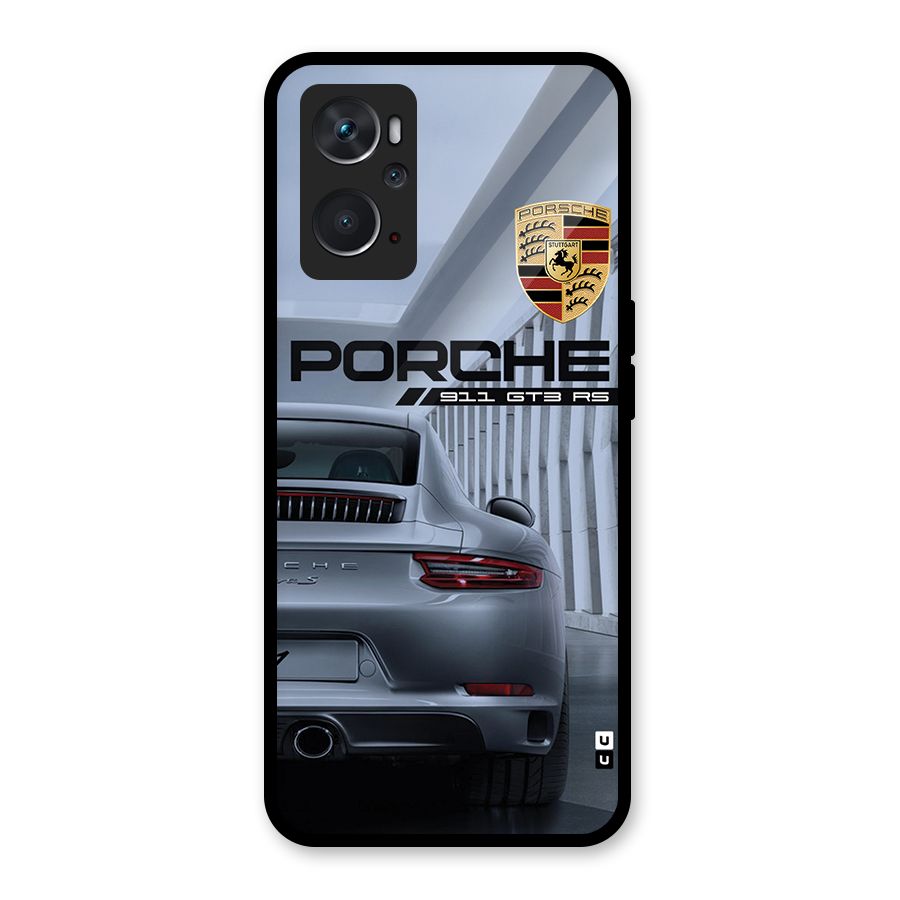 Classy Supercar Glass Back Case for Oppo K10 4G