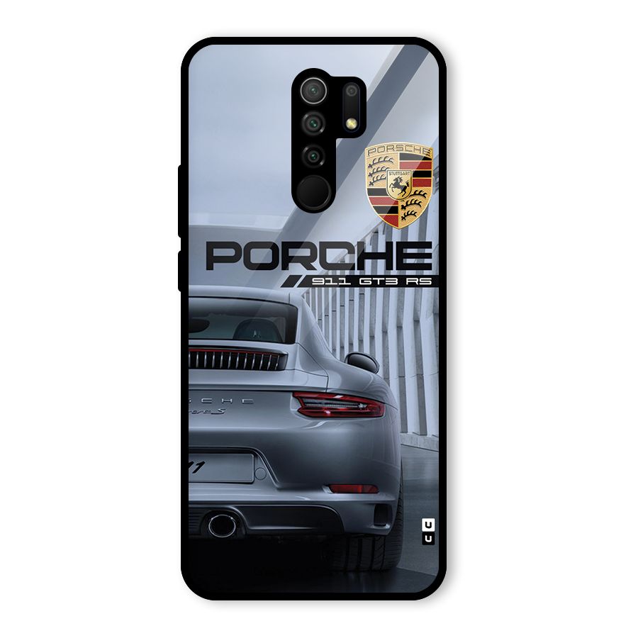 Classy Supercar Glass Back Case for Poco M2