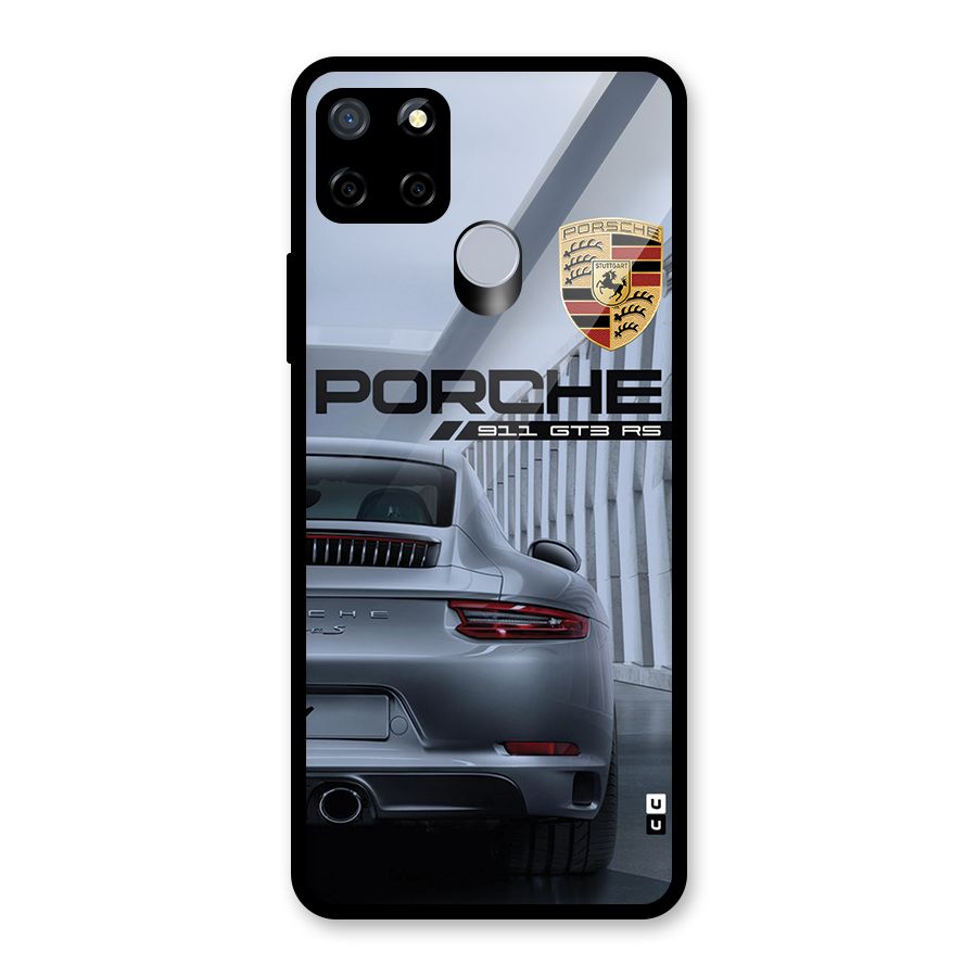 Classy Supercar Glass Back Case for Realme C12