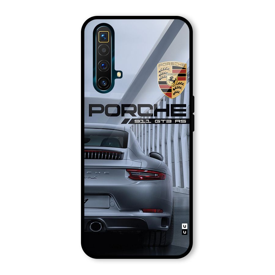 Classy Supercar Glass Back Case for Realme X3