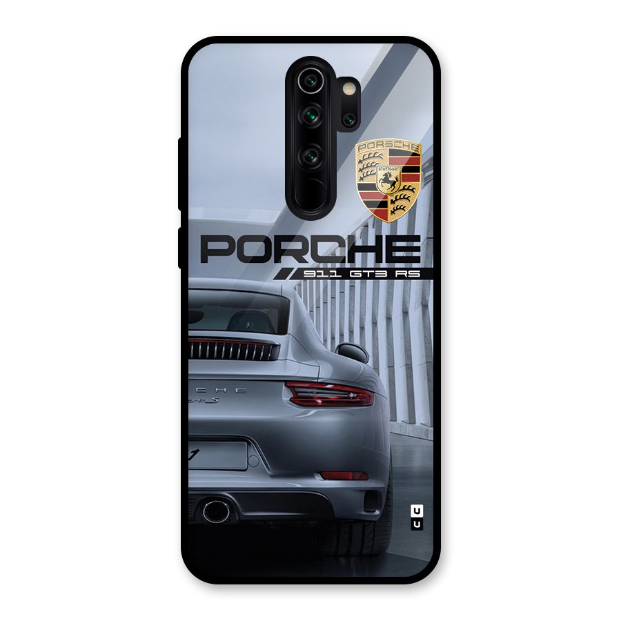 Classy Supercar Glass Back Case for Redmi Note 8 Pro