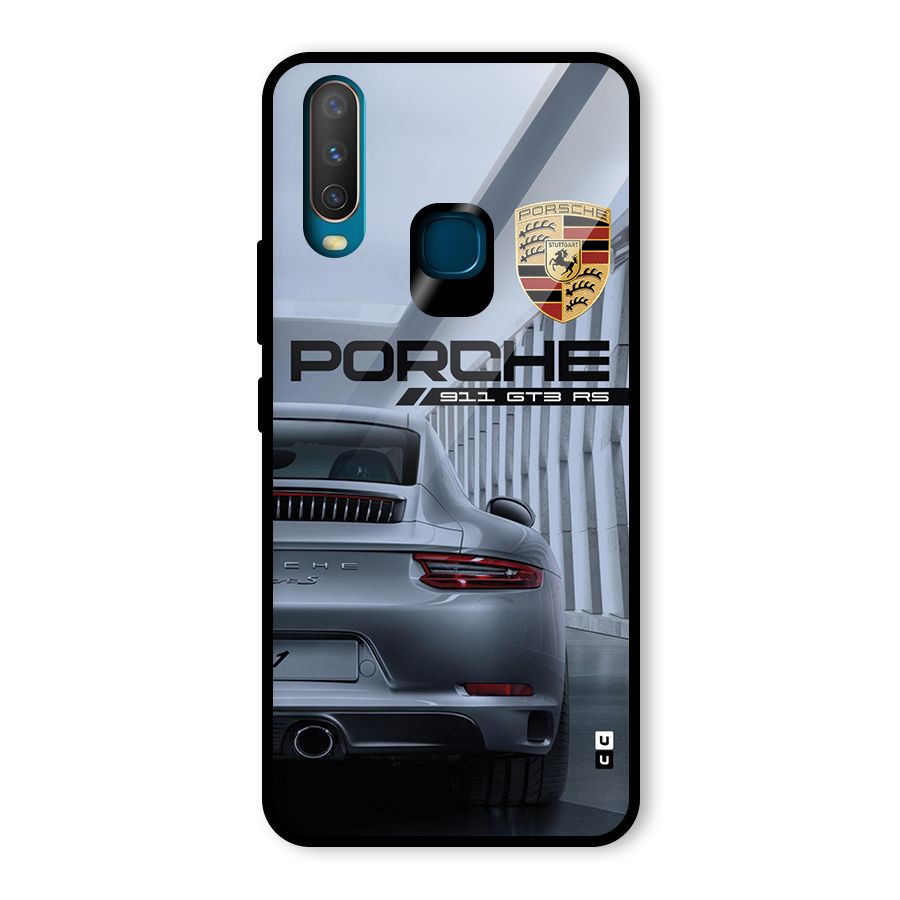 Classy Supercar Glass Back Case for Vivo U10