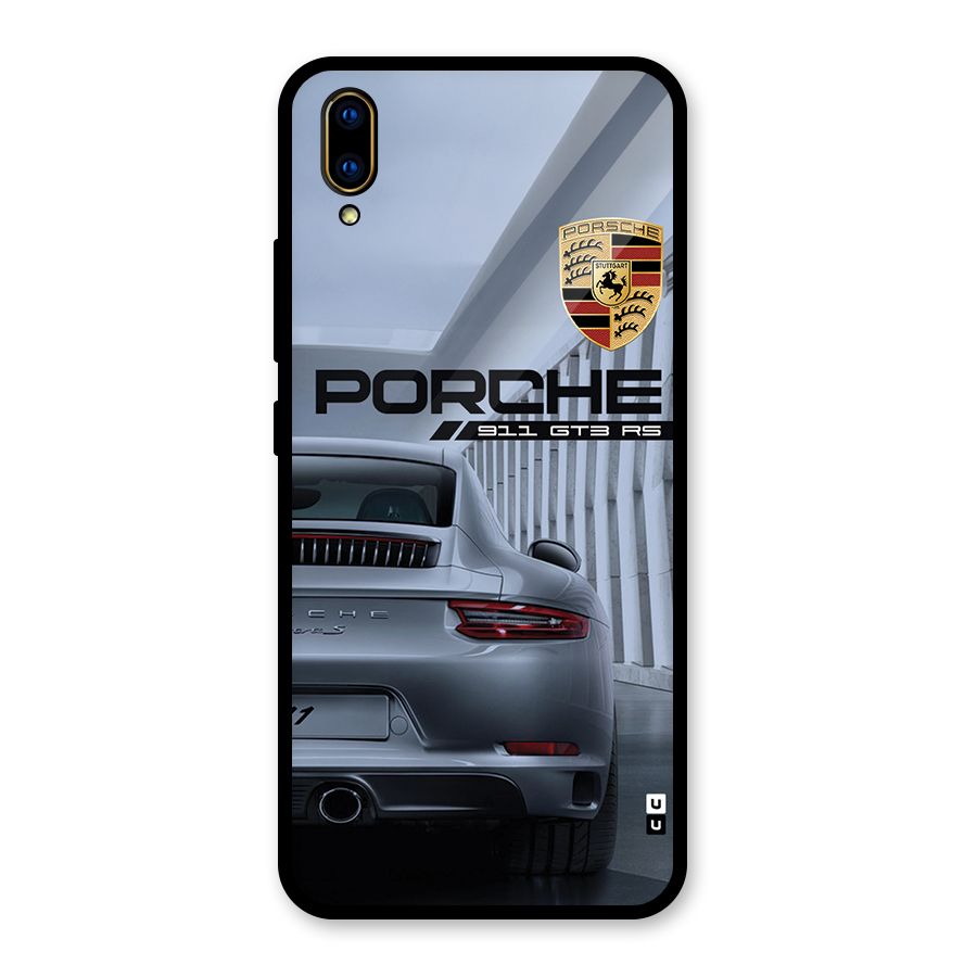 Classy Supercar Glass Back Case for Vivo V11 Pro
