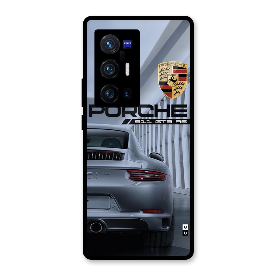 Classy Supercar Glass Back Case for Vivo X70 Pro Plus