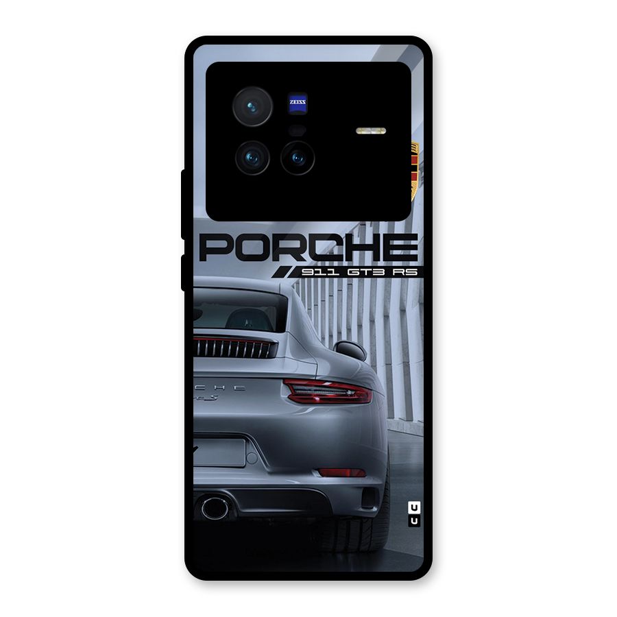 Classy Supercar Glass Back Case for Vivo X80