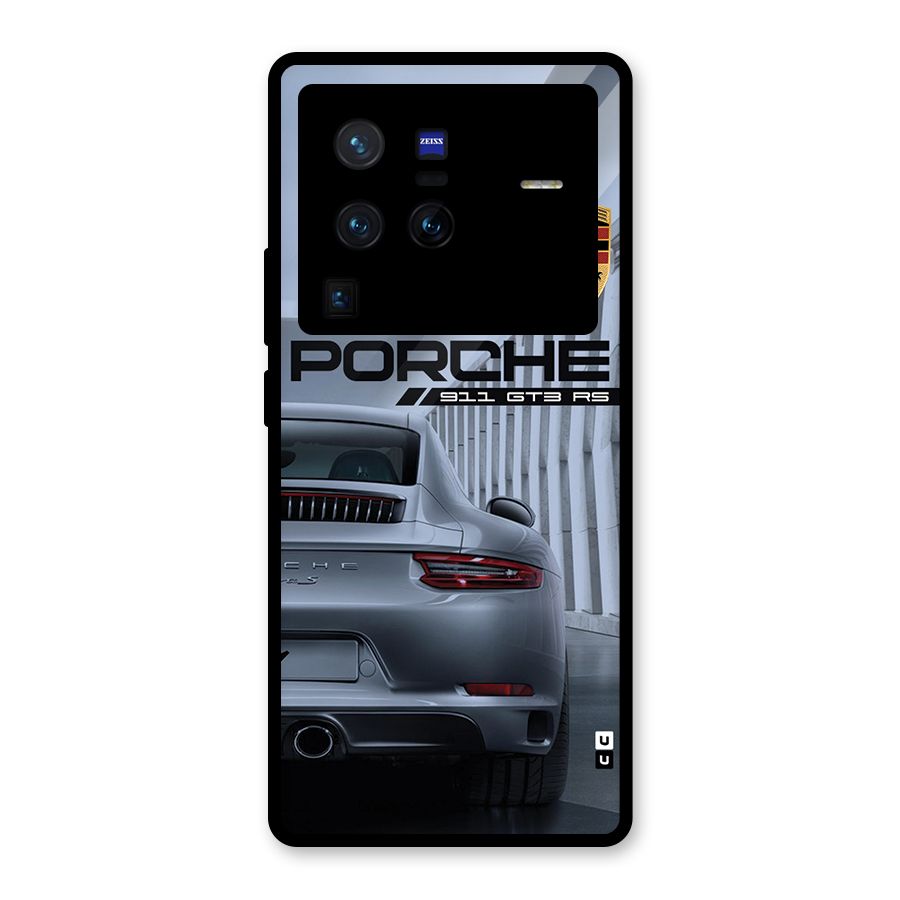 Classy Supercar Glass Back Case for Vivo X80 Pro