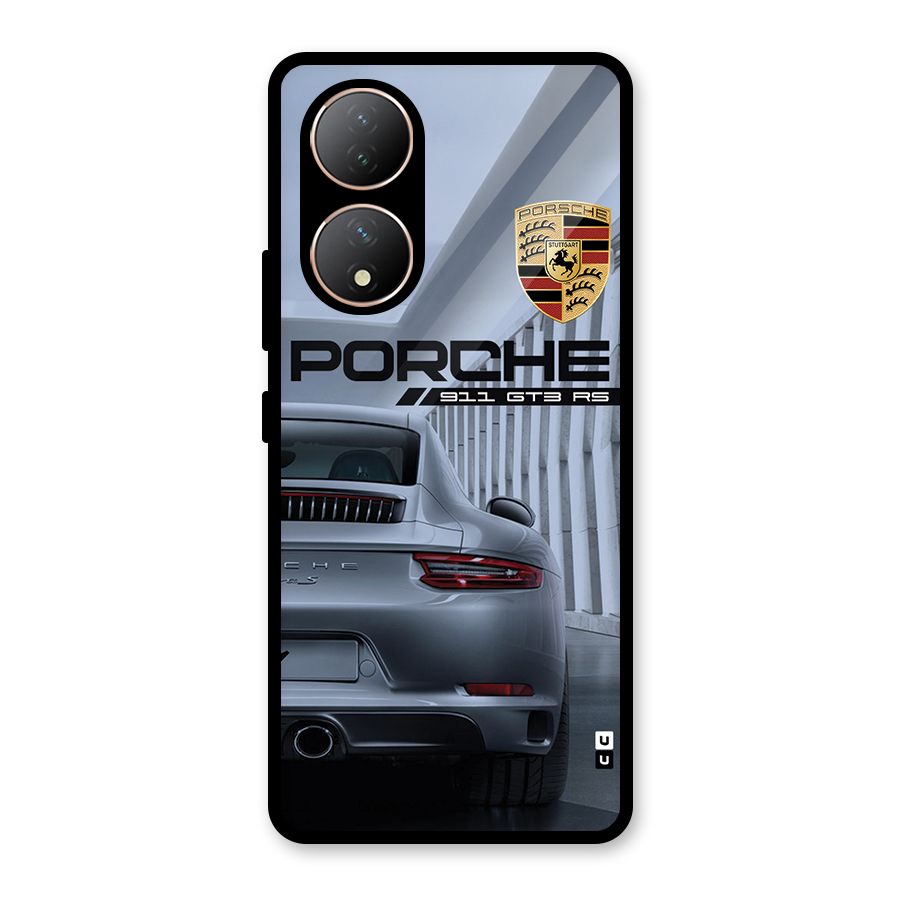 Classy Supercar Glass Back Case for Vivo Y100
