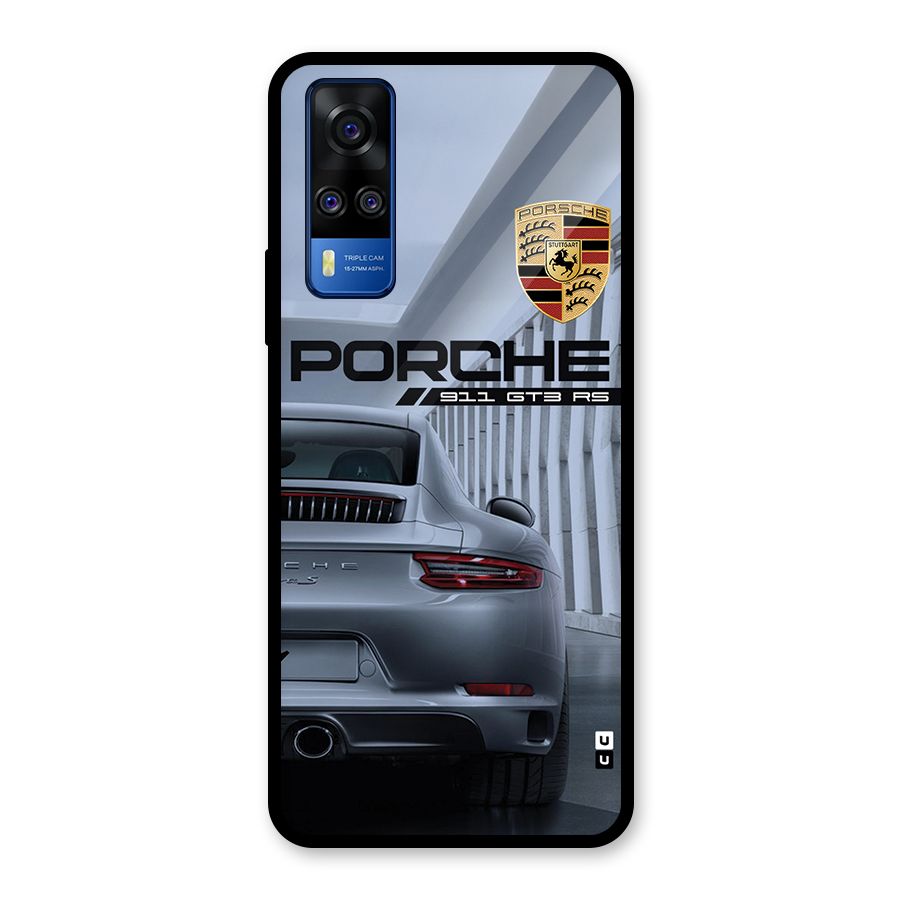 Classy Supercar Glass Back Case for Vivo Y31