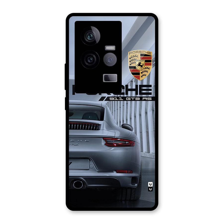 Classy Supercar Glass Back Case for Vivo iQOO 11 5G