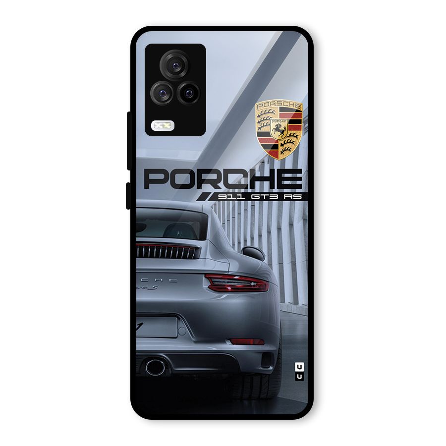Classy Supercar Glass Back Case for Vivo iQOO 7 Legend 5G