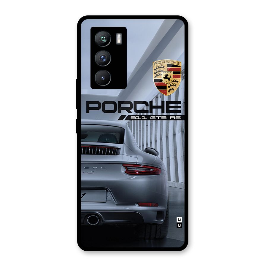 Classy Supercar Glass Back Case for Vivo iQOO 9 SE
