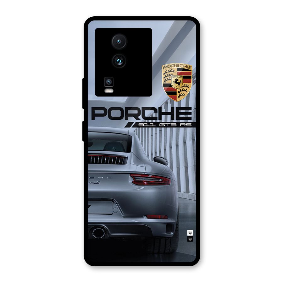 Classy Supercar Glass Back Case for Vivo iQOO Neo 7