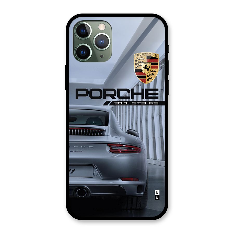 Classy Supercar Glass Back Case for iPhone 11 Pro