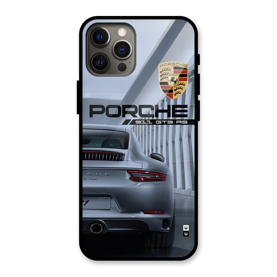 Classy Supercar Glass Back Case for iPhone 12 Pro Max