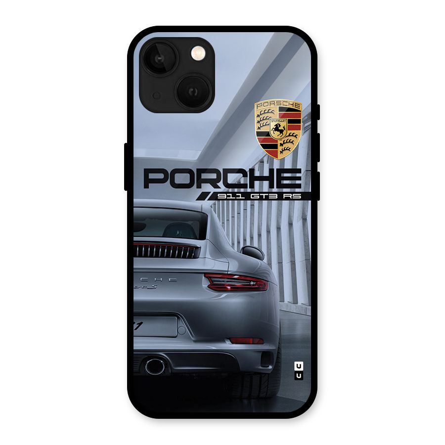 Classy Supercar Glass Back Case for iPhone 13