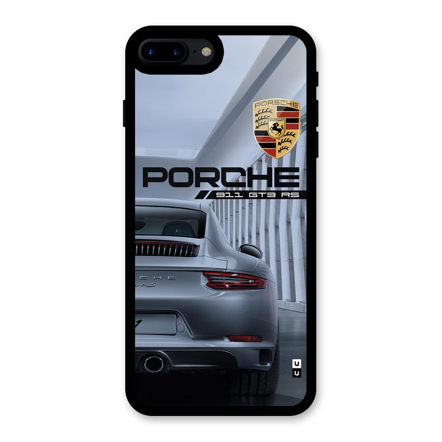Classy Supercar Glass Back Case for iPhone 8 Plus