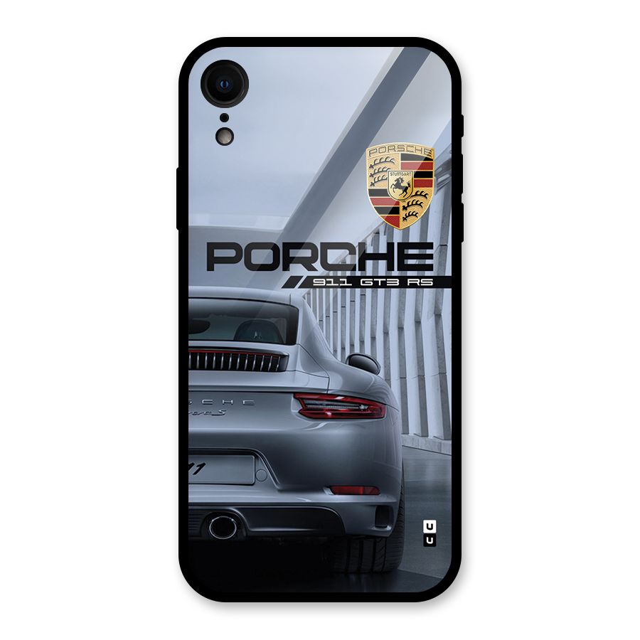 Classy Supercar Glass Back Case for iPhone XR