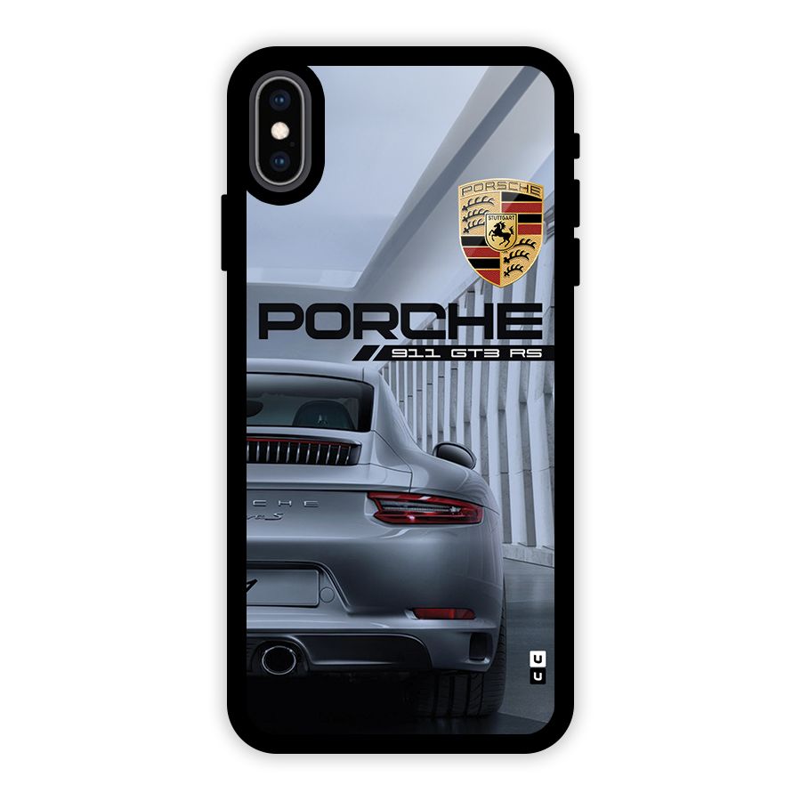 Classy Supercar Glass Back Case for iPhone XS Max