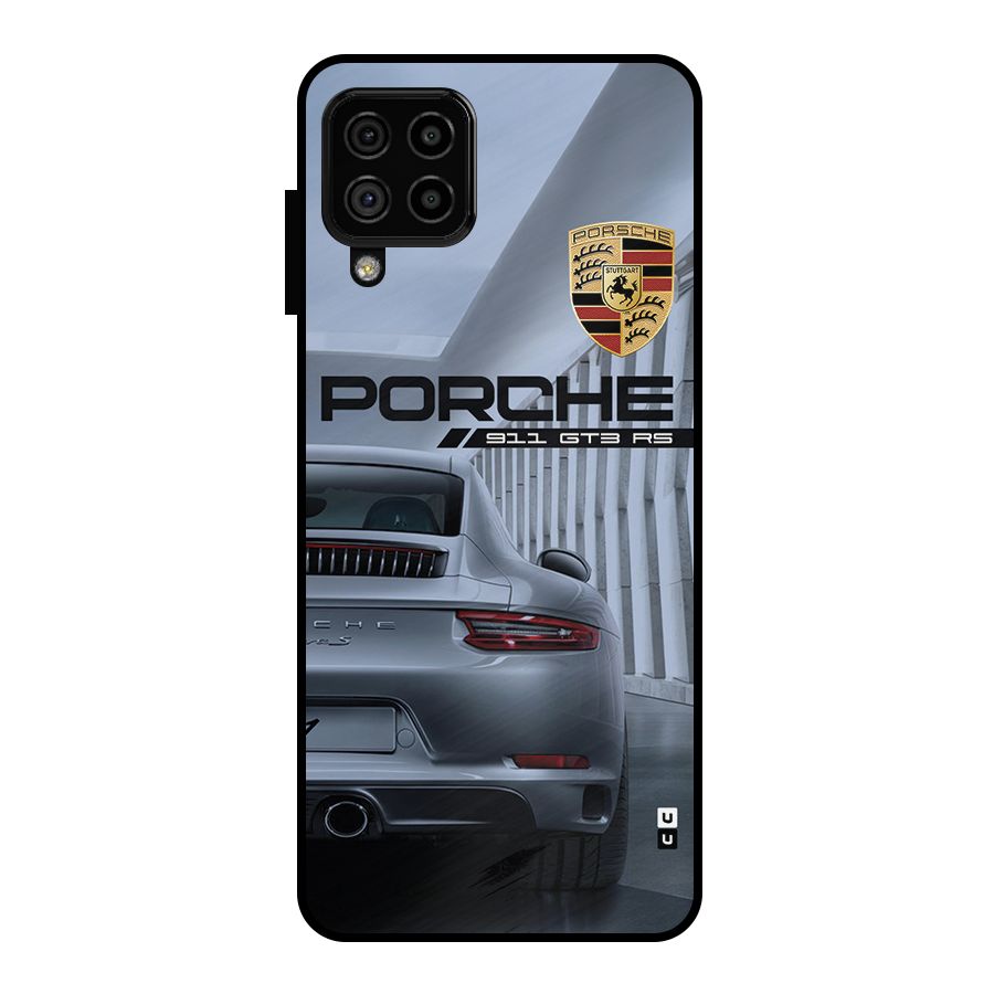 Classy Supercar Metal Back Case for Galaxy A22 4G