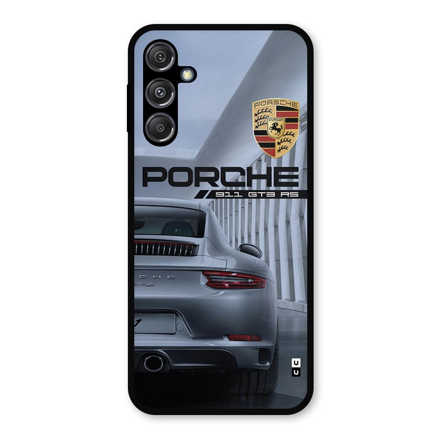 Classy Supercar Metal Back Case for Galaxy M34 5G